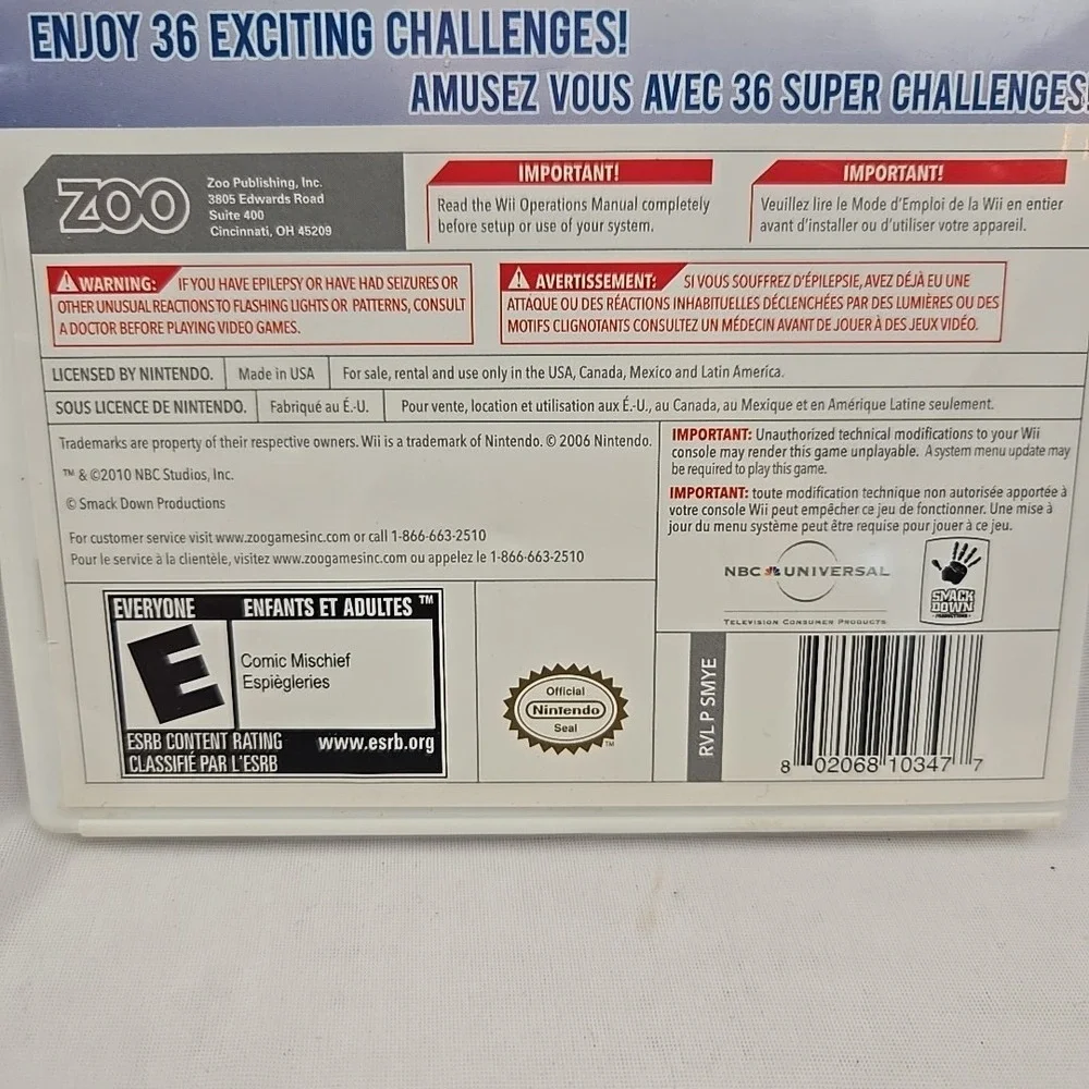 Minute To Win It - Nintendo‎ Wii